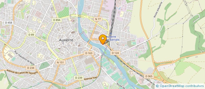 localisation de l'entreprise FACTEURS ET LUTHIERS DE L'YONNE à AUXERRE