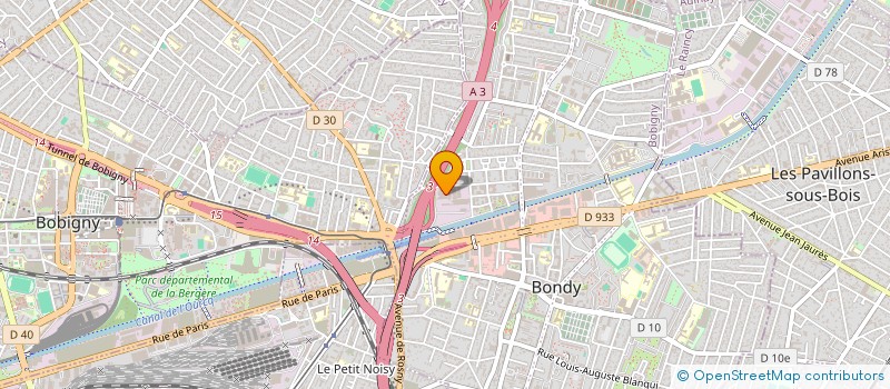 localisation de l'entreprise FACTINA DE PARIS  BONDY