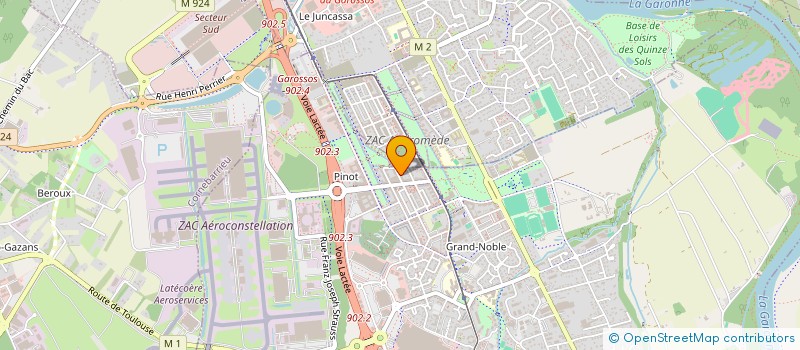 localisation de l'entreprise FACTO  BLAGNAC