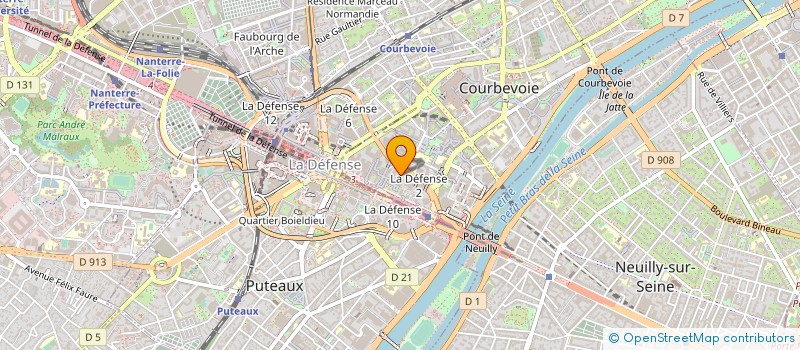 localisation de l'entreprise FACTOFRANCE à COURBEVOIE