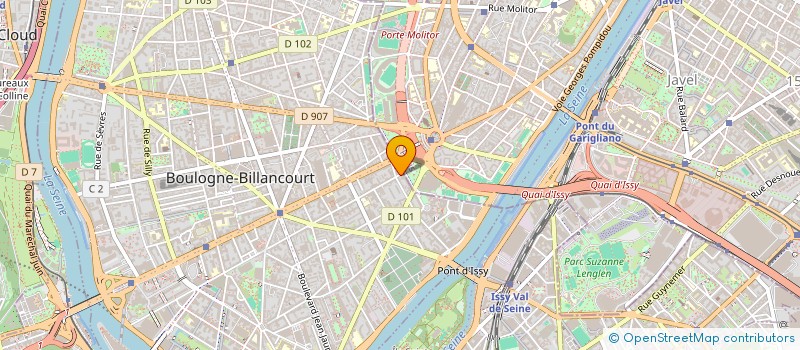 localisation de l'entreprise FACTONEXT TELECOM  BOULOGNE-BILLANCOURT