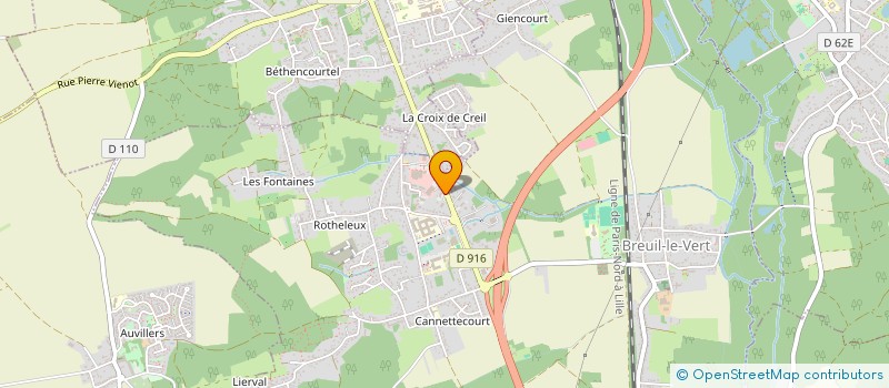 localisation de l'entreprise FACTORIA HDF à BREUIL-LE-VERT