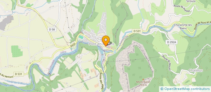 localisation de l'entreprise FACTORIX  PONT-EN-ROYANS