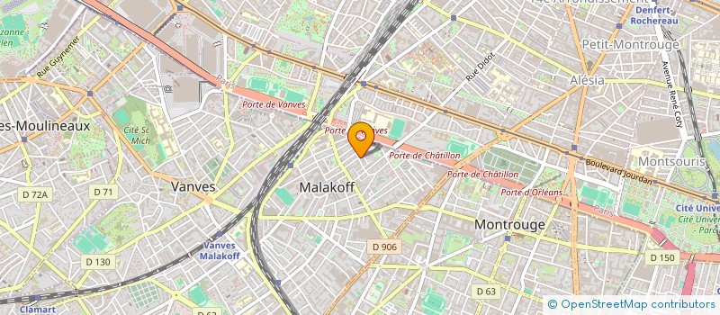 localisation de l'entreprise FACTORY à MALAKOFF