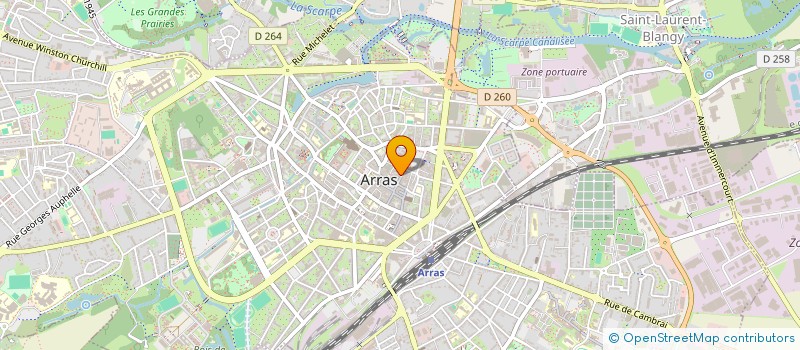 localisation de l'entreprise FACTORY à ARRAS