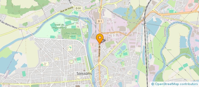 localisation de l'entreprise FACTORY 5 à SOISSONS