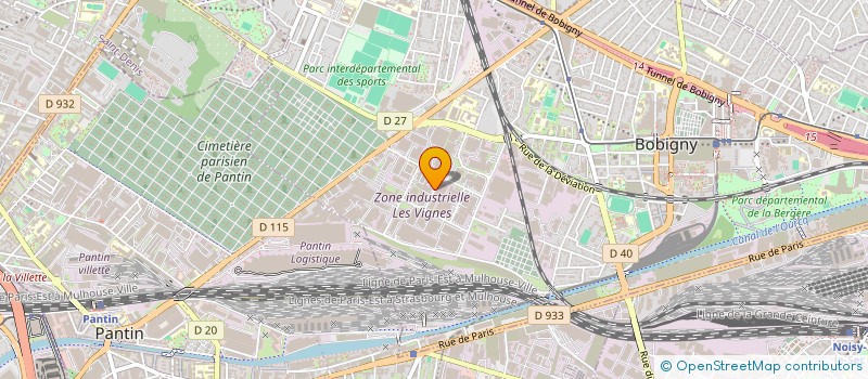 localisation de l'entreprise FACTORY 58 à BOBIGNY