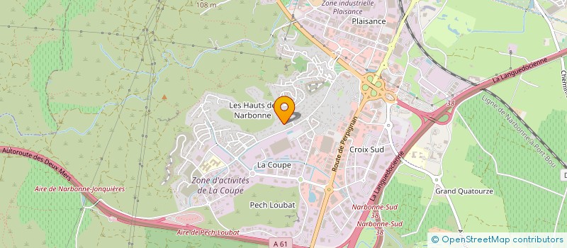 localisation de l'entreprise FACTORY FRANCE à NARBONNE
