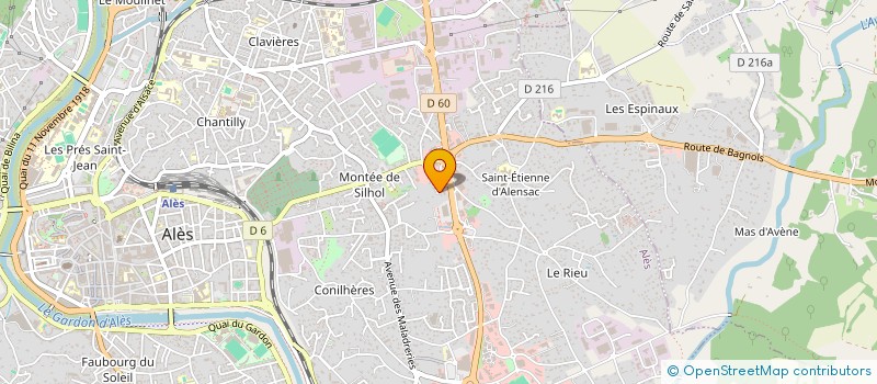 localisation de l'entreprise FACTORY LAB HOME à ALES