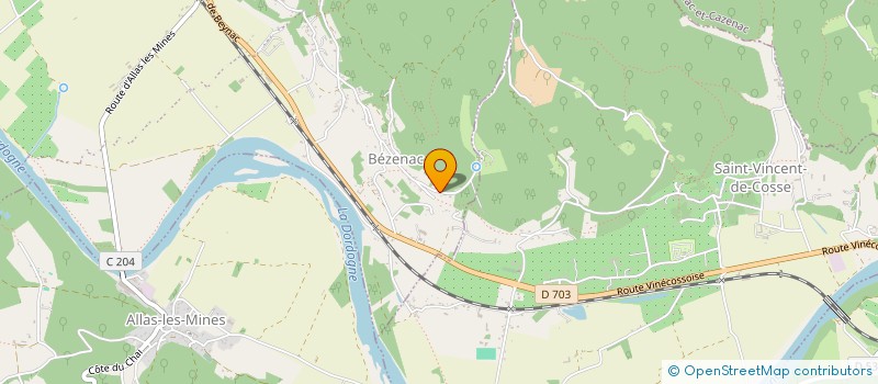 localisation de l'entreprise FACTORY NSL  CASTELS ET BEZENAC