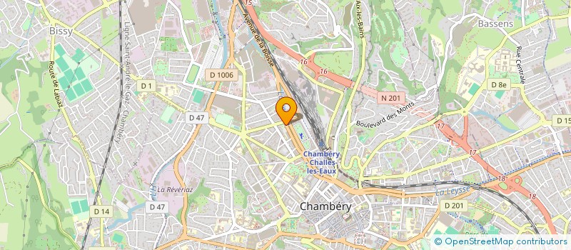 localisation de l'entreprise FACTORY STORE à CHAMBERY