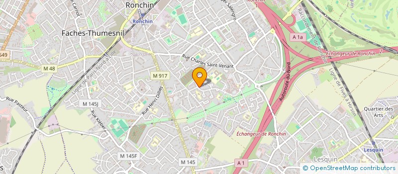 localisation de l'entreprise FACTURATION ET RECOUVREMENT DU NORD  RONCHIN