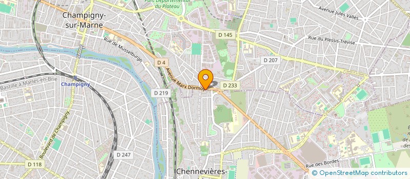 localisation de l'entreprise FACTUS à CHAMPIGNY-SUR-MARNE