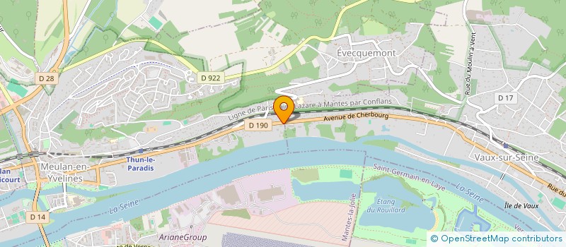 localisation de l'entreprise FACULTE LIBRE DE THEOLOGIE EVANGELIQUE  VAUX-SUR-SEINE