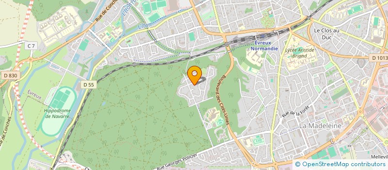 localisation de l'entreprise FACULTE PSYDEV  EVREUX