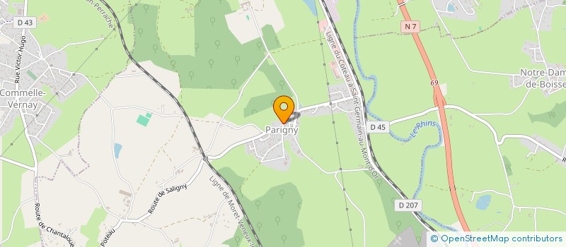 localisation de l'entreprise FACY IMMO  PARIGNY