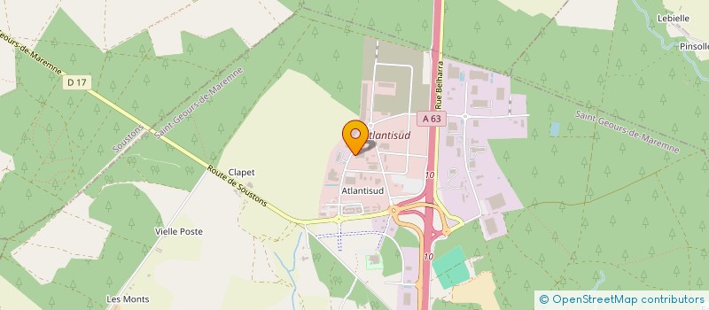 localisation de l'entreprise FACYGEOURS à SAINT-GEOURS-DE-MAREMNE