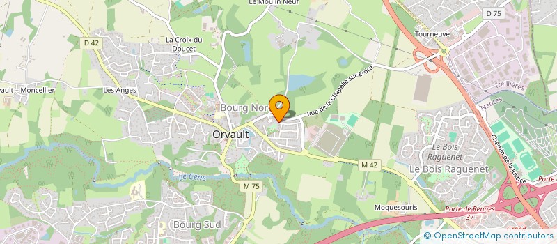 localisation de l'entreprise FACYMEA à ORVAULT