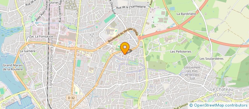 localisation de l'entreprise FACYMMO  LES SABLES-D'OLONNE