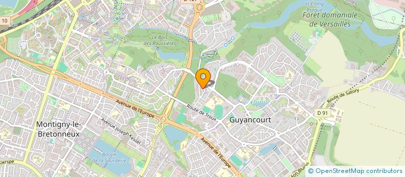 localisation de l'entreprise FAD 78 HOLDING  GUYANCOURT