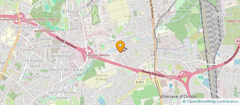 localisation de l'entreprise FADA  SAINTE-EULALIE