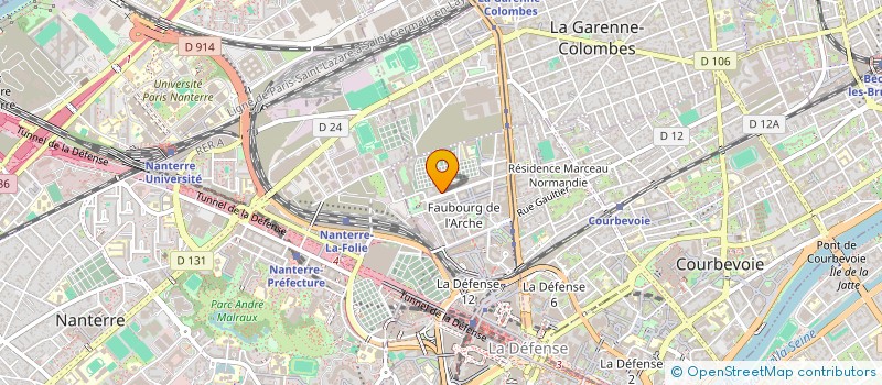 localisation de l'entreprise FADA PRODUCTIONS à COURBEVOIE