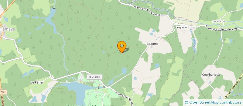 localisation de l'entreprise FADACLUB  LA JEMAYE-PONTEYRAUD