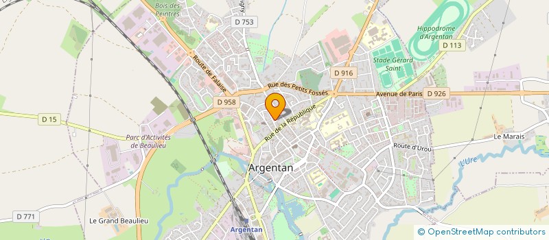 localisation de l'entreprise FADAV à ARGENTAN