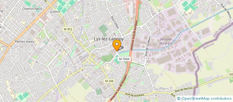 localisation de l'entreprise FADEL à LYS-LEZ-LANNOY