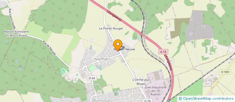 localisation de l'entreprise FADEM à MAFFLIERS