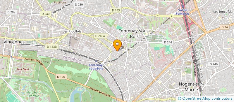 localisation de l'entreprise FADEOXIAN à FONTENAY-SOUS-BOIS