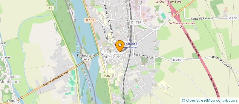 localisation de l'entreprise FADIDI 4 RUE DE PARIS à LA CHARITE-SUR-LOIRE