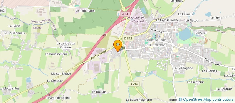 localisation de l'entreprise FADIFAC  SAINT-AUBIN-DU-CORMIER