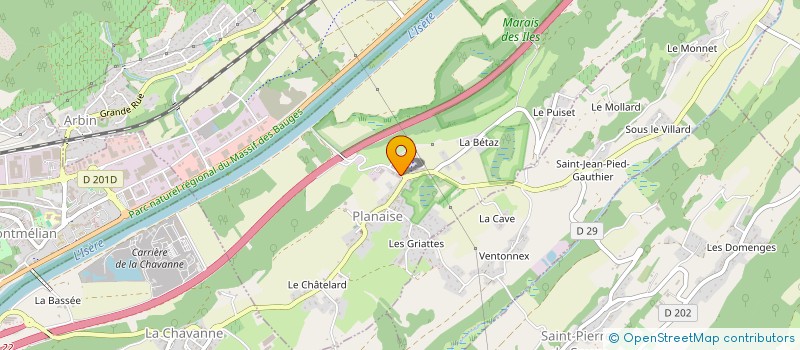 localisation de l'entreprise FADIGATI  COISE-SAINT-JEAN-PIED-GAUTHIER