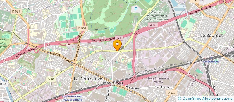 localisation de l'entreprise FADIMETAL à LA COURNEUVE