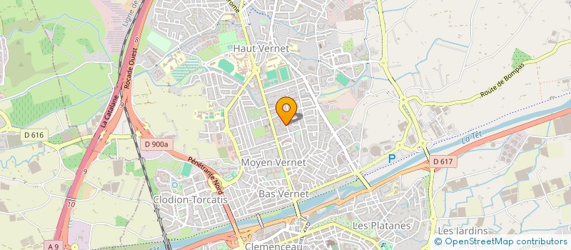 localisation de l'entreprise FADINA  PERPIGNAN