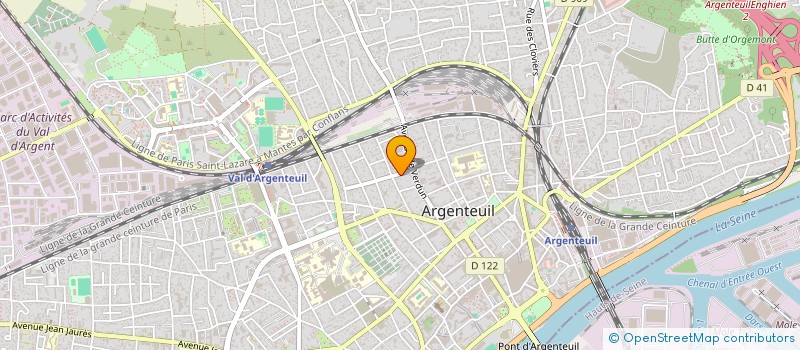 localisation de l'entreprise FADING CUTS FILMS  ARGENTEUIL