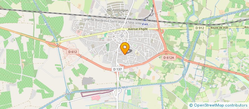 localisation de l'entreprise FADISY  VIAS