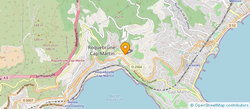 localisation de l'entreprise FADL' à ROQUEBRUNE-CAP-MARTIN