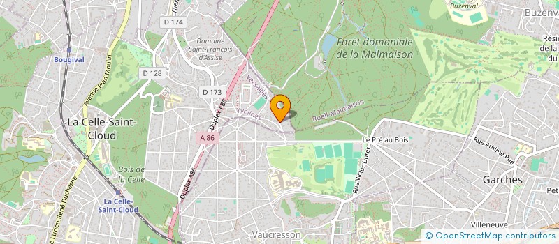 localisation de l'entreprise FADO  LA CELLE-SAINT-CLOUD