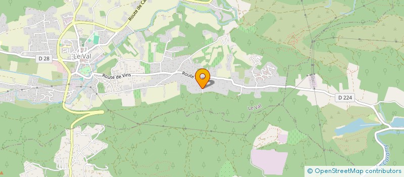 localisation de l'entreprise FADO  LE VAL