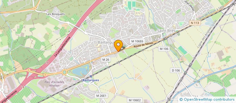localisation de l'entreprise FADO à BAILLARGUES