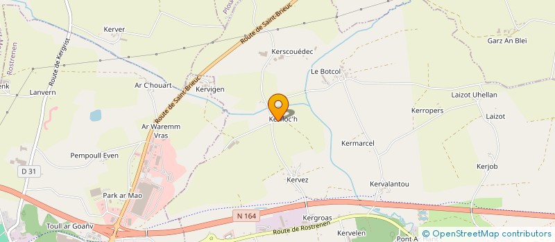 localisation de l'entreprise FADOMA à KERGRIST-MOELOU