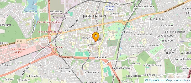 localisation de l'entreprise FADWA à JOUE-LES-TOURS