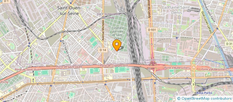 localisation de l'entreprise FADY à SAINT-OUEN-SUR-SEINE