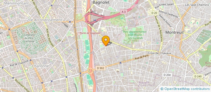 localisation de l'entreprise FAE à BAGNOLET