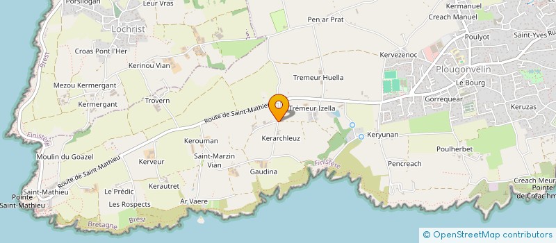 localisation de l'entreprise FAE à PLOUGONVELIN