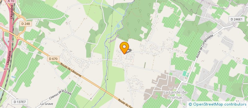 localisation de l'entreprise FAE IMMO  LA LANDE-DE-FRONSAC