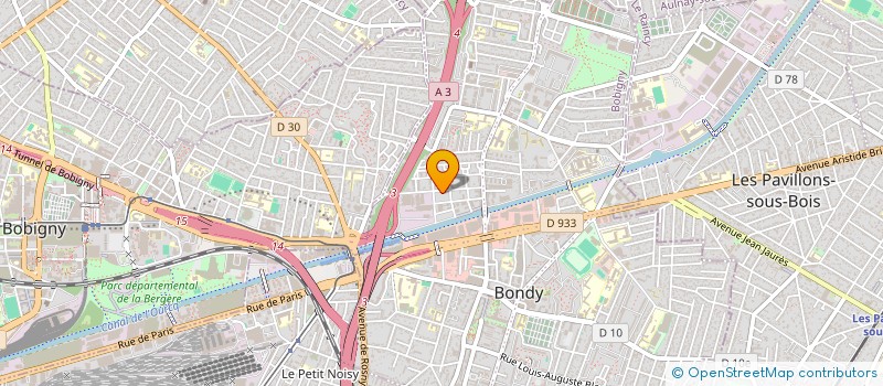 localisation de l'entreprise FAEBER à BONDY