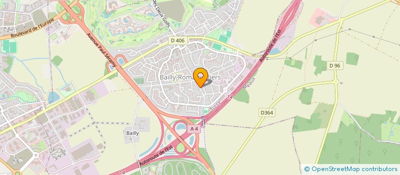 localisation de l'entreprise FAEBER IDF  BAILLY-ROMAINVILLIERS